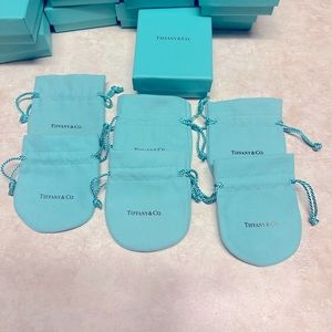 Tiffany & Co boxes and pouches